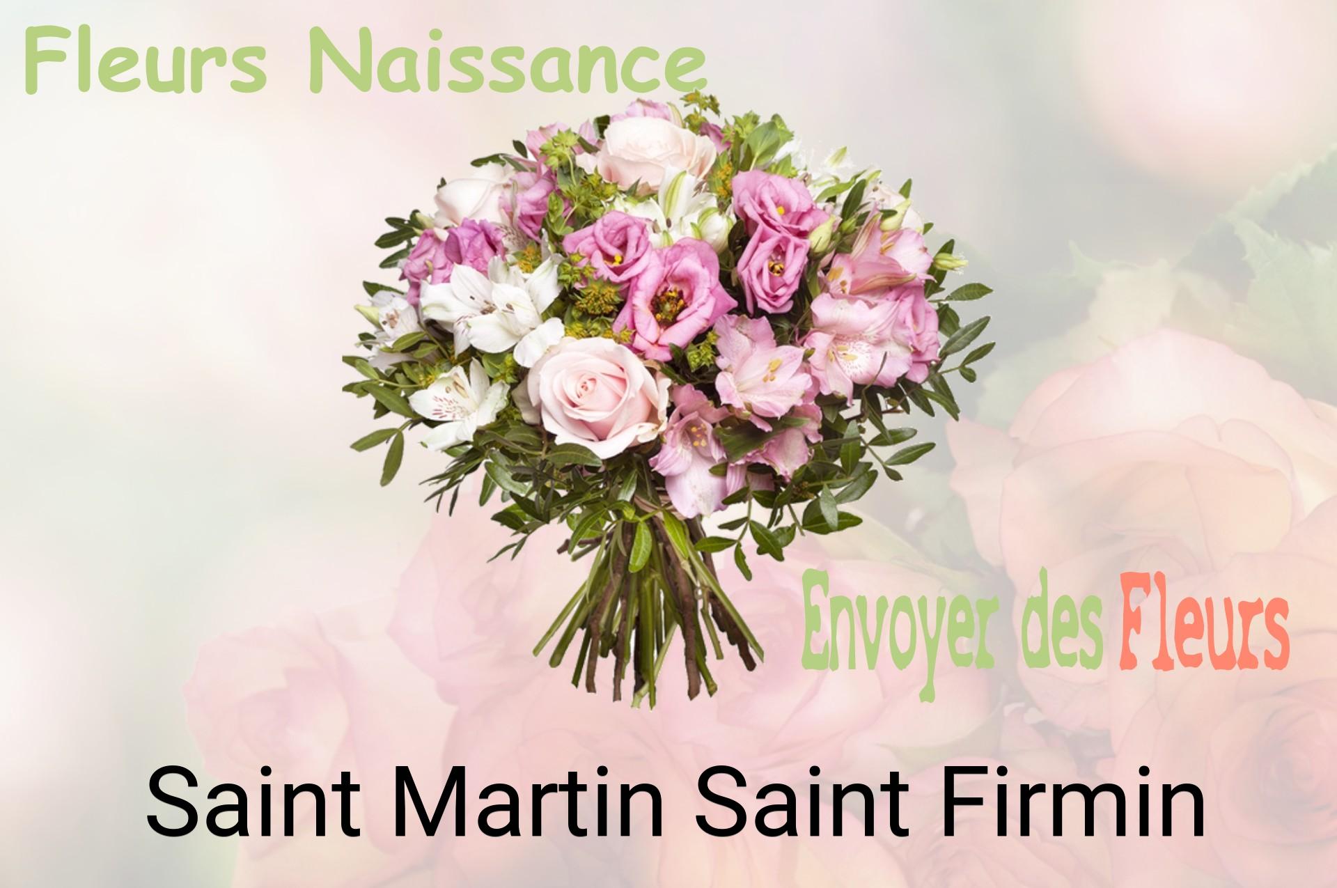Bouquet de fleurs de naissance livré à Saint-Martin-Saint-Firmin