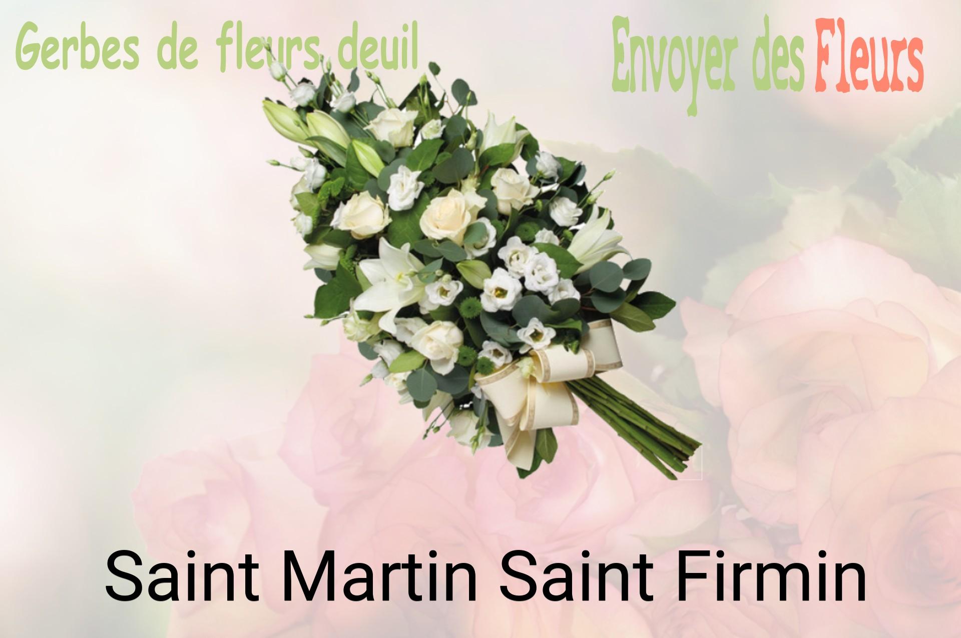 Gerbe de fleurs de deuil livrée à Saint-Martin-Saint-Firmin